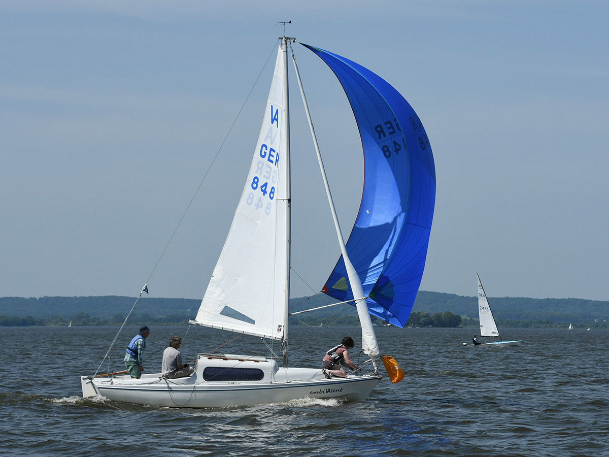 Boote bei der Steinhuder Meer Rund Regatta