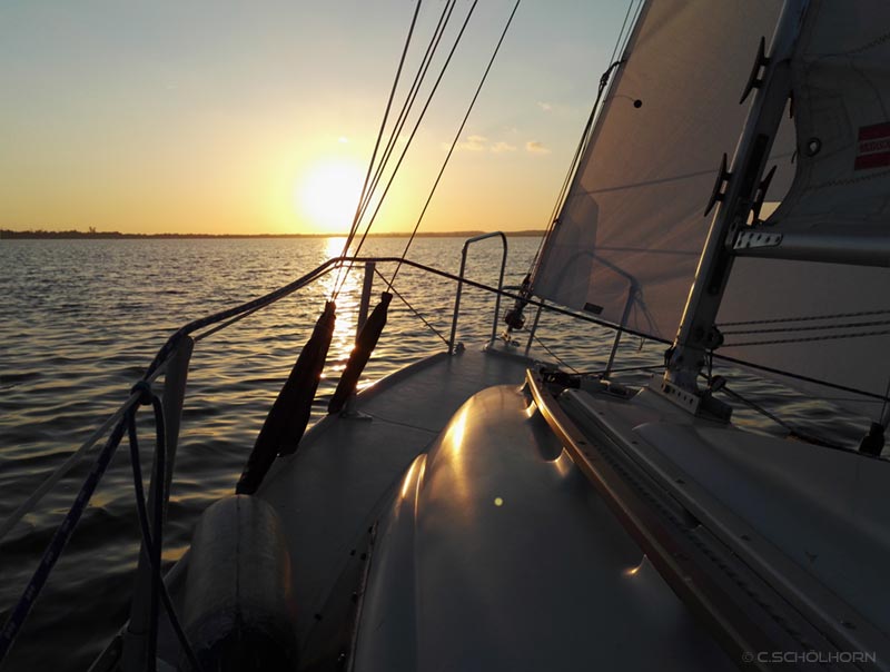 Sunset sailing